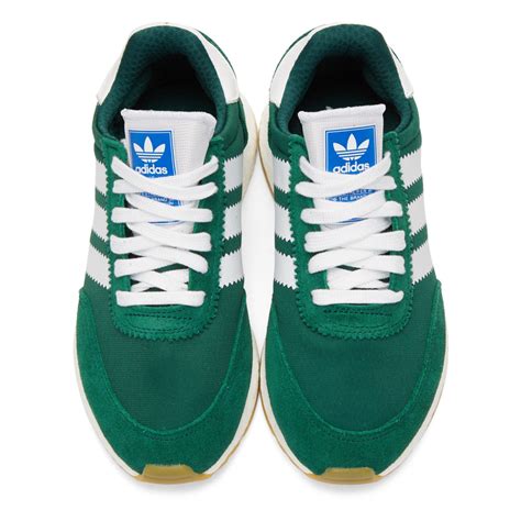 green Adidas women shoes